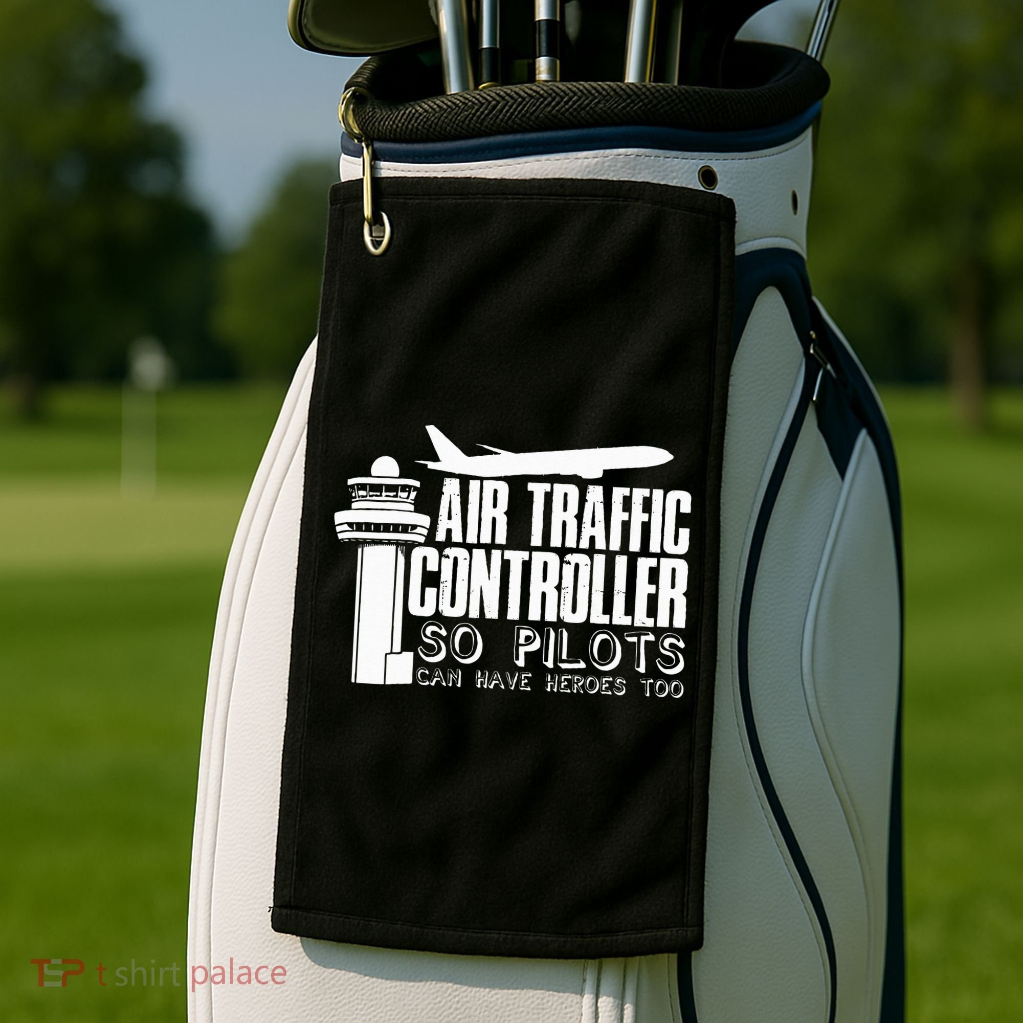 Air Traffic Controller Joke Pilot Saying Flight Control Golf Towel