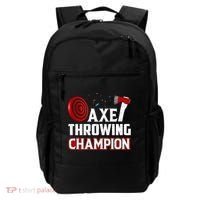 Axe Throwing Champion Sawdust Woodworker Carpenter Gift Backpack thumb 0
