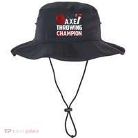 Axe Throwing Champion Sawdust Woodworker Carpenter Gift Bucket Hat thumb 0