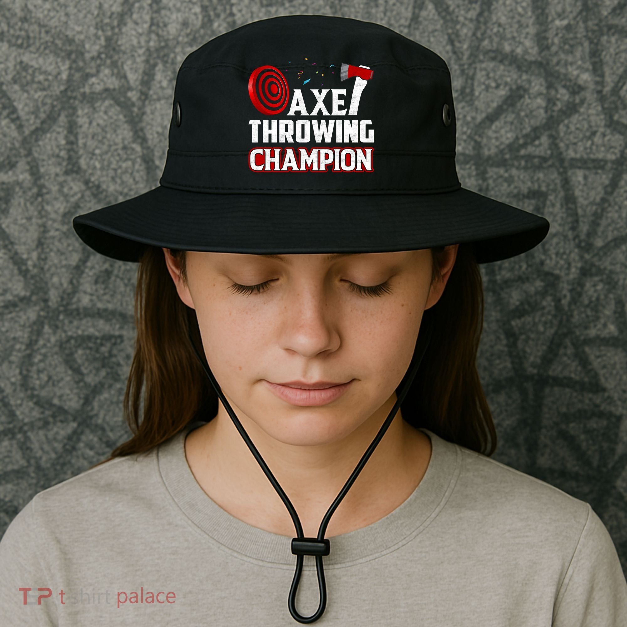 Axe Throwing Champion Sawdust Woodworker Carpenter Gift Bucket Hat