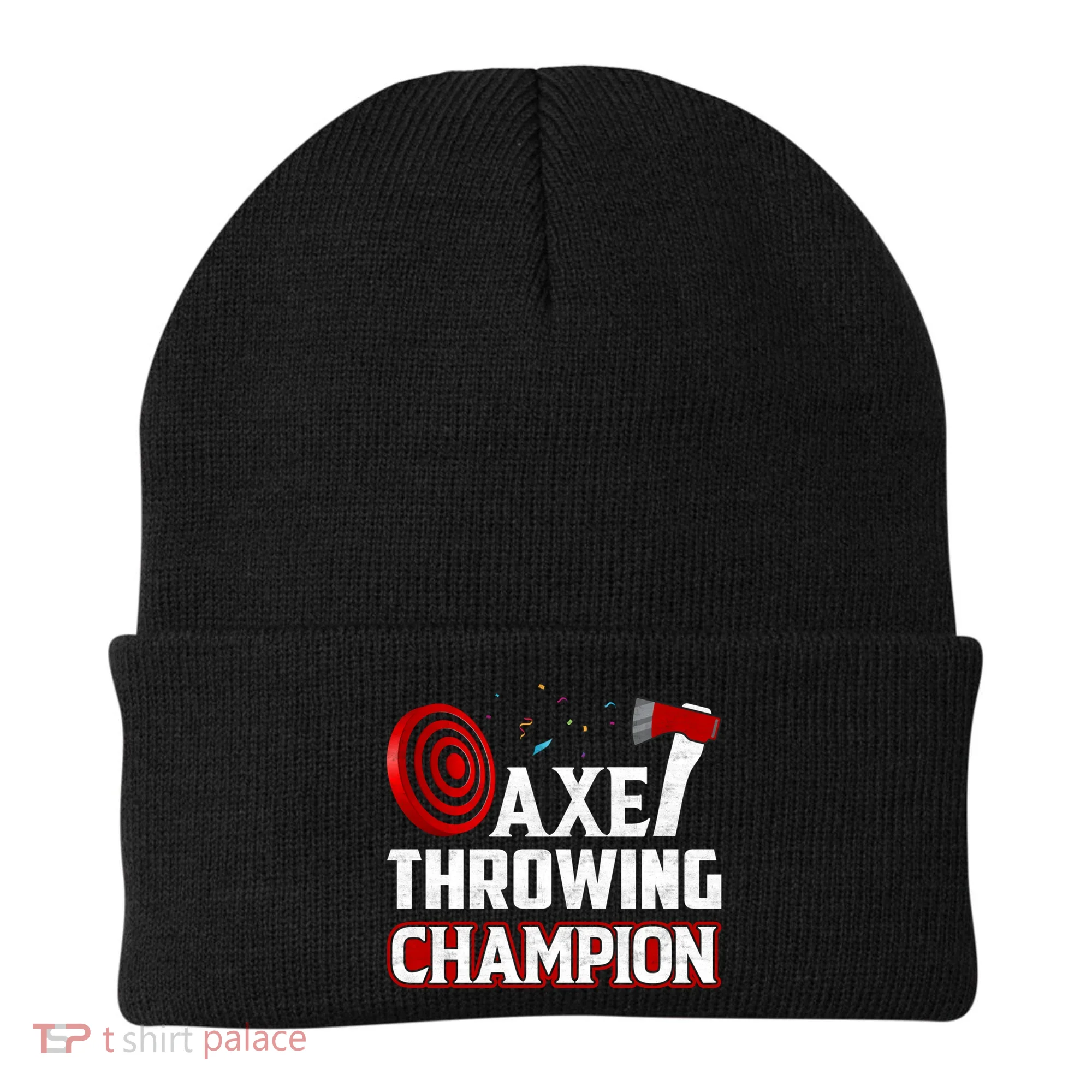 Axe Throwing Champion Sawdust Woodworker Carpenter Gift Beanie