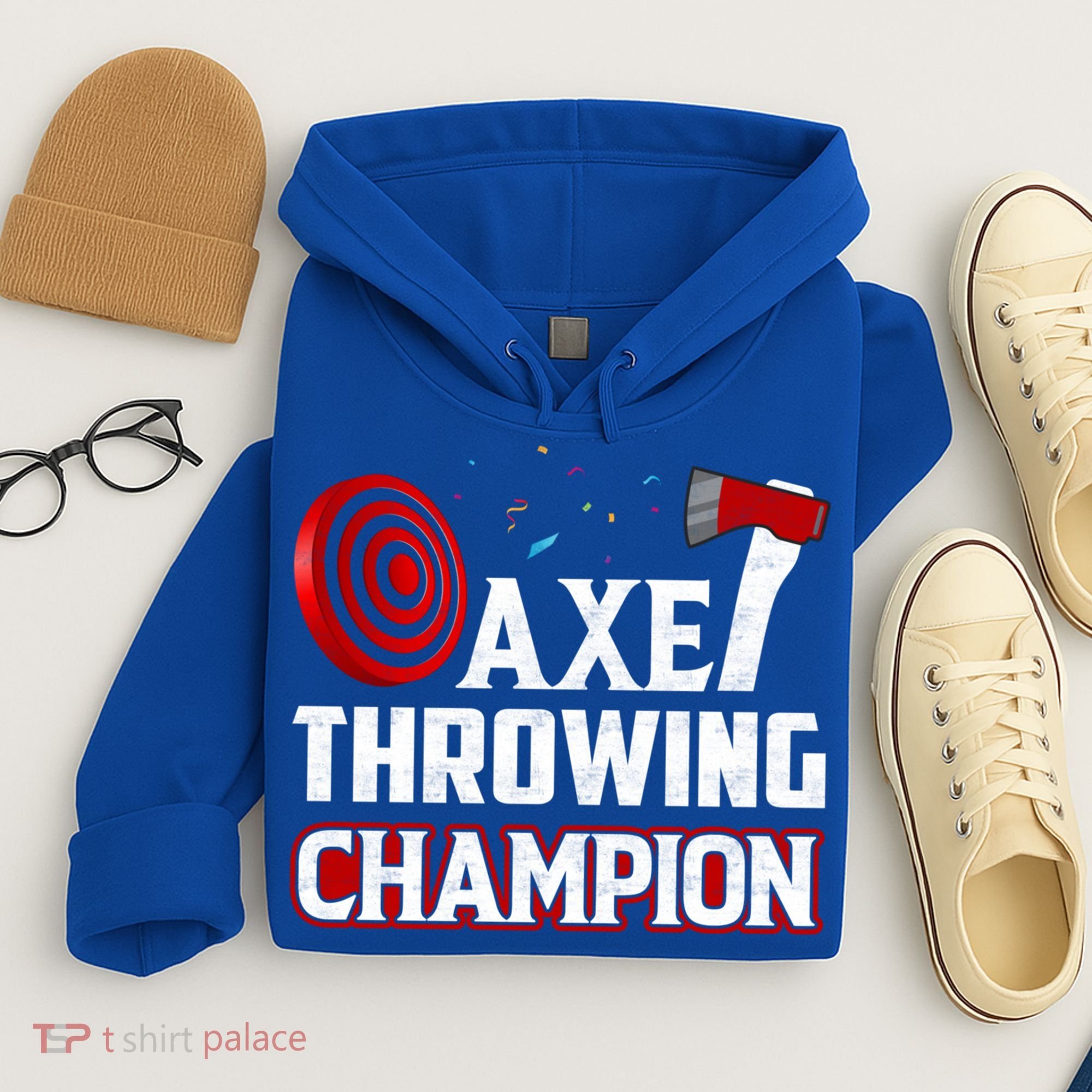 Axe Throwing Champion Sawdust Woodworker Carpenter Gift Hoodie