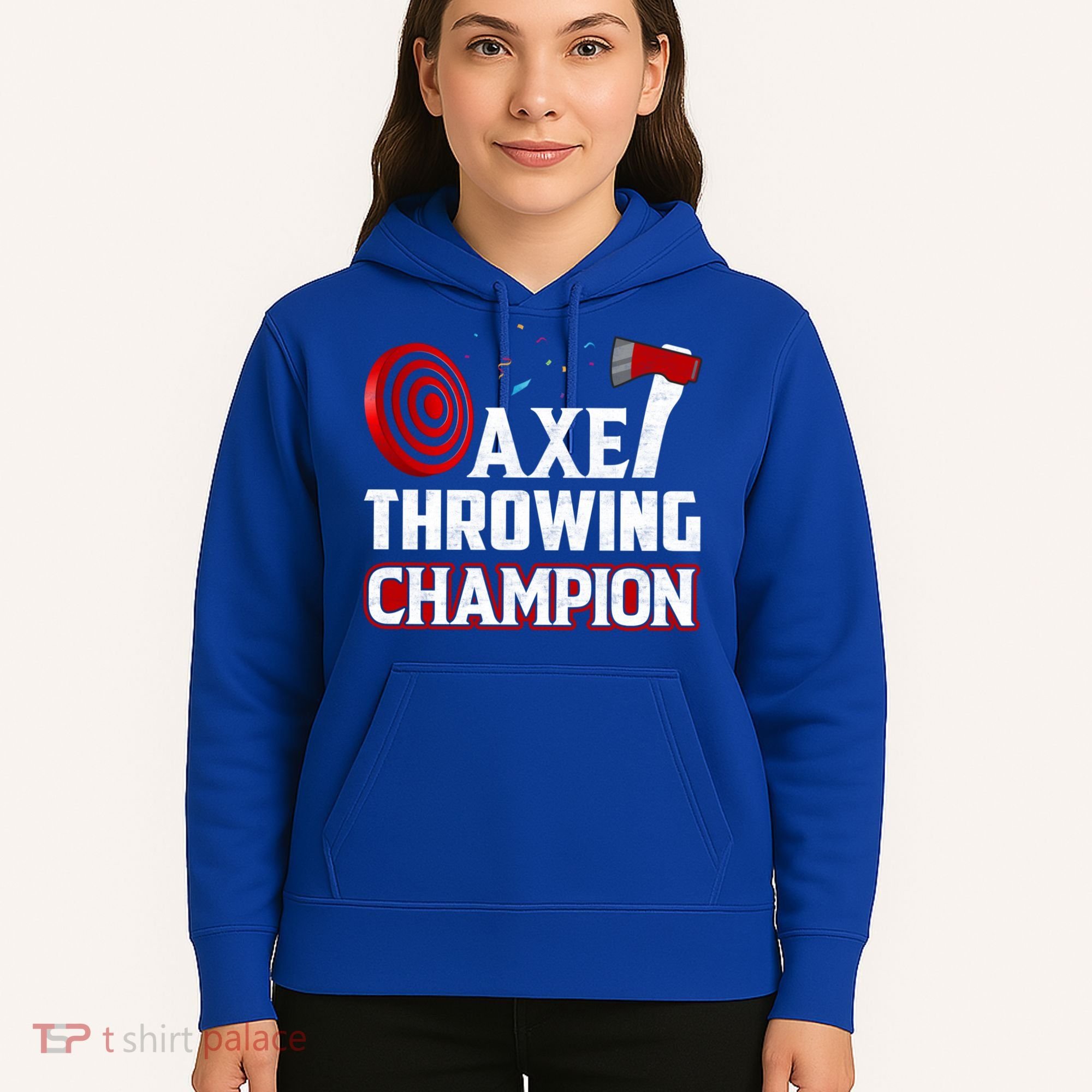 Axe Throwing Champion Sawdust Woodworker Carpenter Gift Hoodie