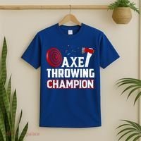 Axe Throwing Champion Sawdust Woodworker Carpenter Gift T-Shirt thumb 2