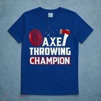Axe Throwing Champion Sawdust Woodworker Carpenter Gift T-Shirt thumb 5