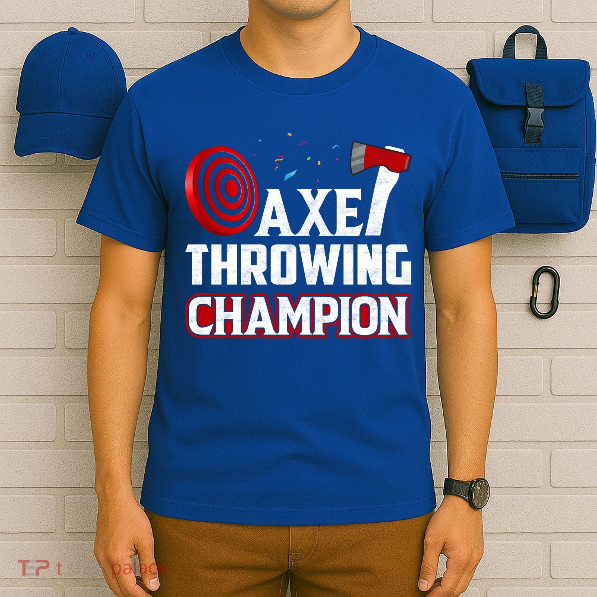 Axe Throwing Champion Sawdust Woodworker Carpenter Gift T-Shirt
