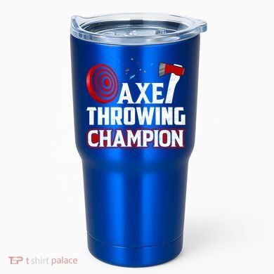 Axe Throwing Champion Sawdust Woodworker Carpenter Gift Tumbler