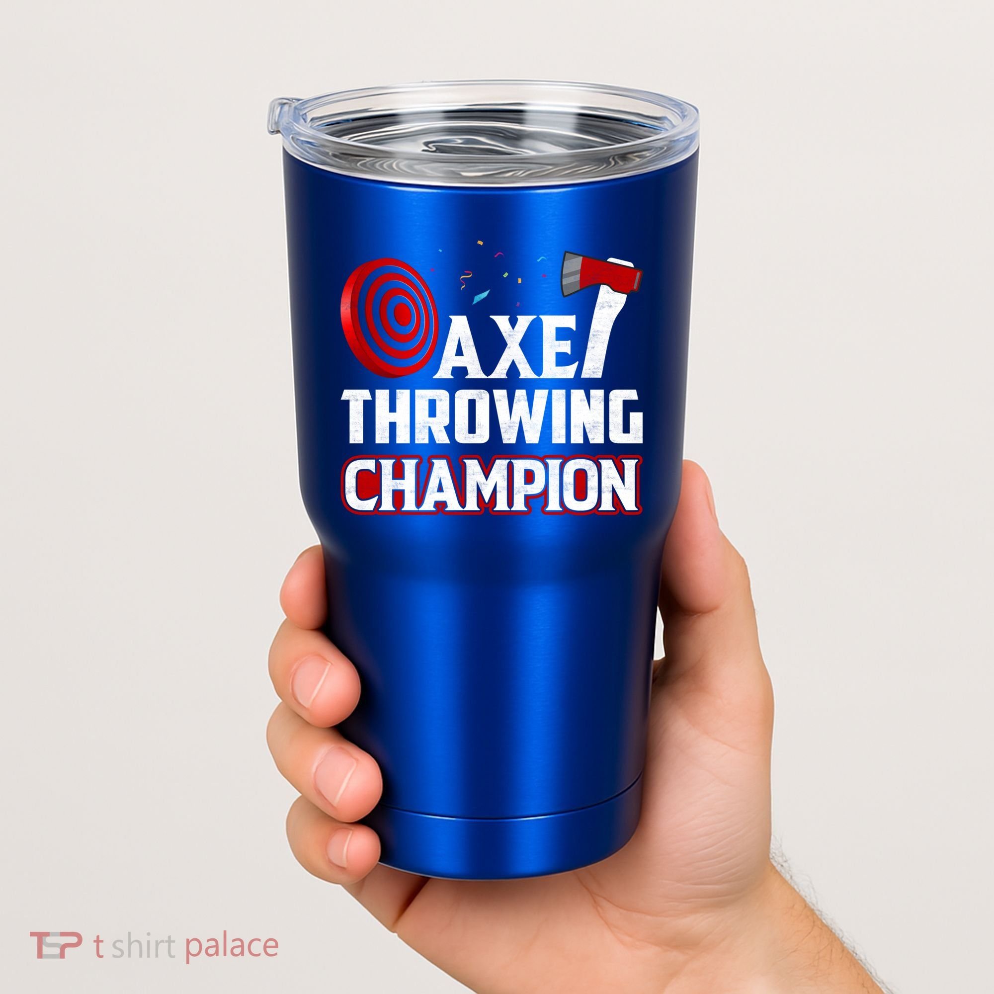 Axe Throwing Champion Sawdust Woodworker Carpenter Gift Tumbler