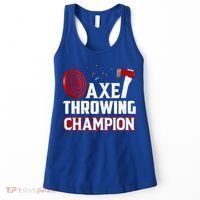 Axe Throwing Champion Sawdust Woodworker Carpenter Gift Women's Tank Top thumb 0