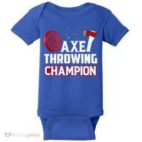 Axe Throwing Champion Sawdust Woodworker Carpenter Gift Baby Bodysuit thumb 0