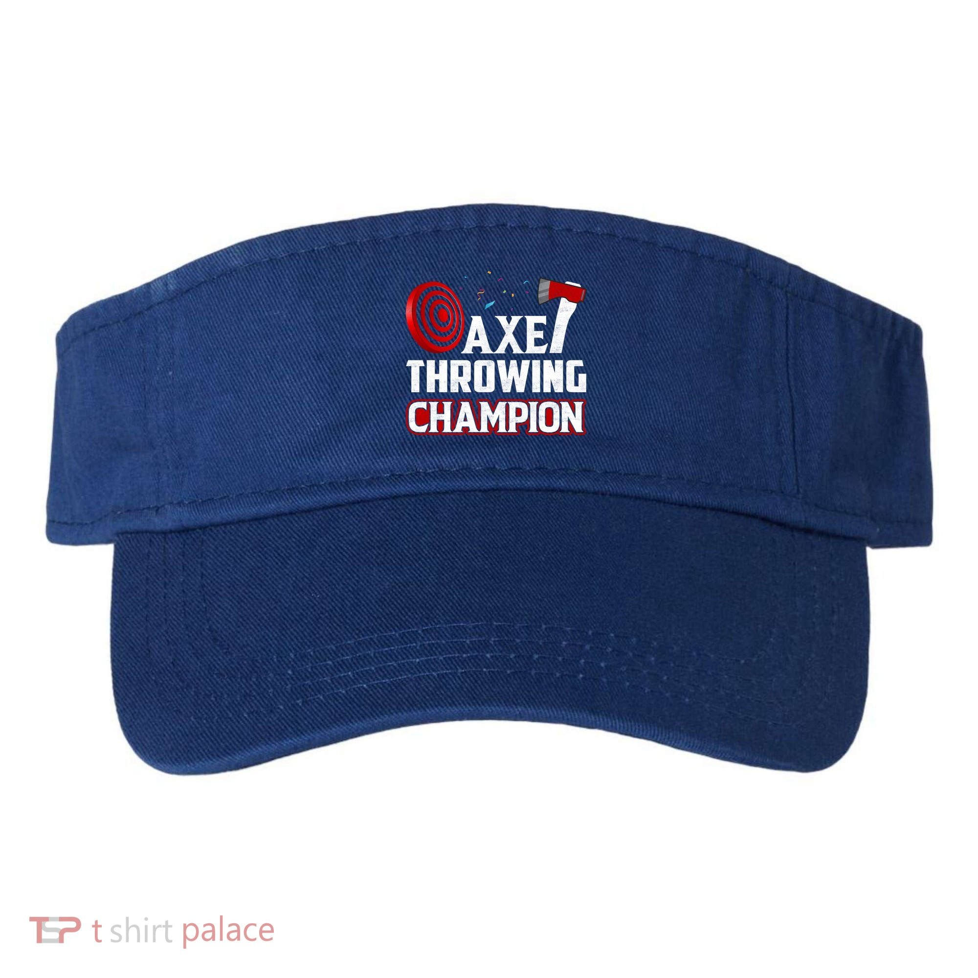 Axe Throwing Champion Sawdust Woodworker Carpenter Gift Visor
