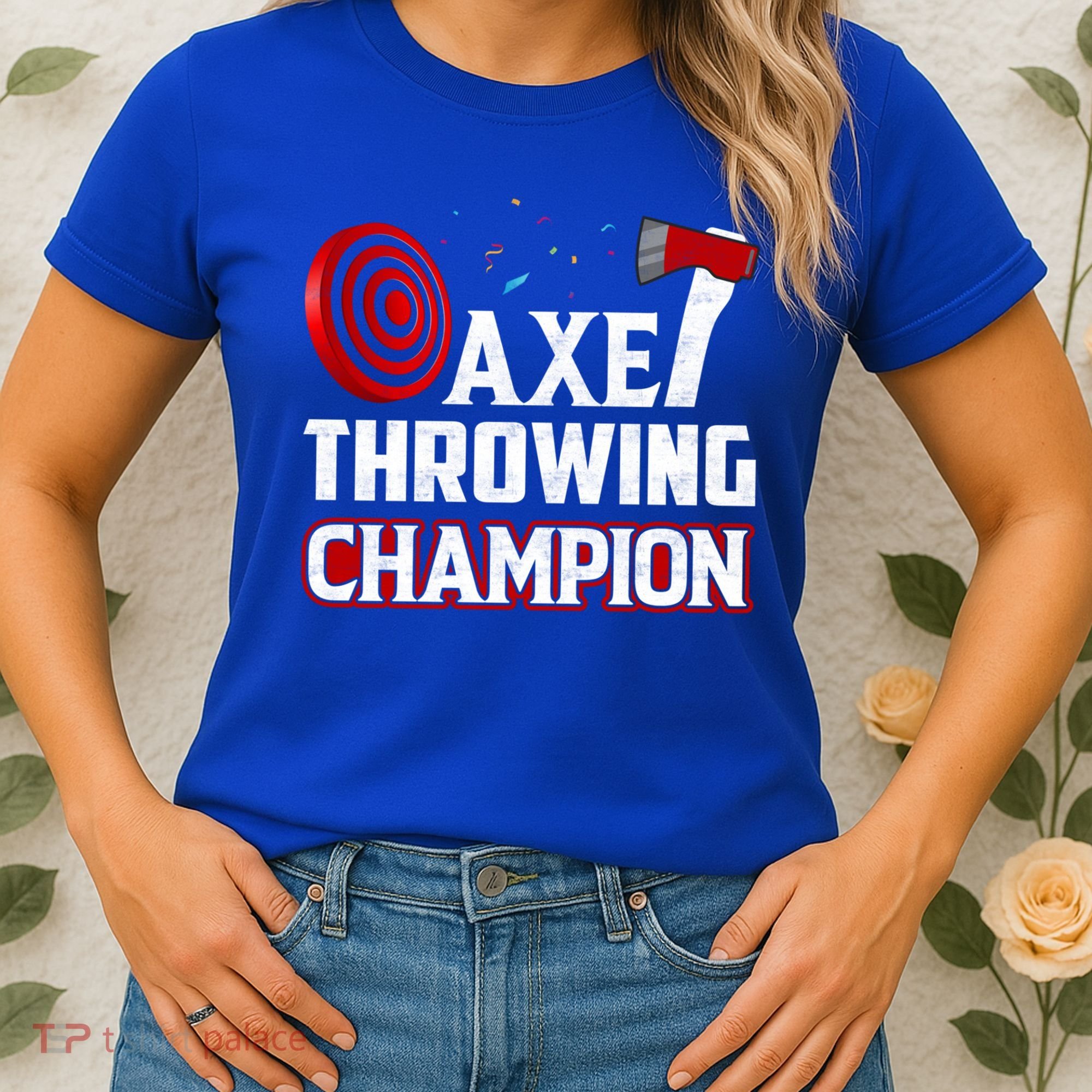 Axe Throwing Champion Sawdust Woodworker Carpenter Gift Women's T-Shirt