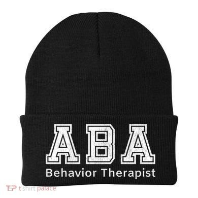 Aba Therapist Cute Gift Behavior Therapy Autism Teachers Beanie