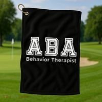 Aba Therapist Cute Gift Behavior Therapy Autism Teachers Golf Towel thumb 1