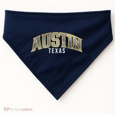 Austin Texas College Font USA-Made Doggie Bandana