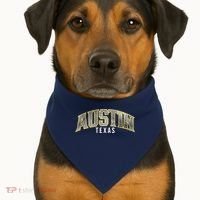 Austin Texas College Font USA-Made Doggie Bandana thumb 1