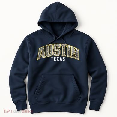 Austin Texas College Font Hoodie