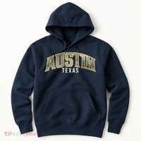 Austin Texas College Font Hoodie thumb 0
