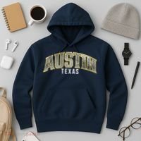 Austin Texas College Font Hoodie thumb 3