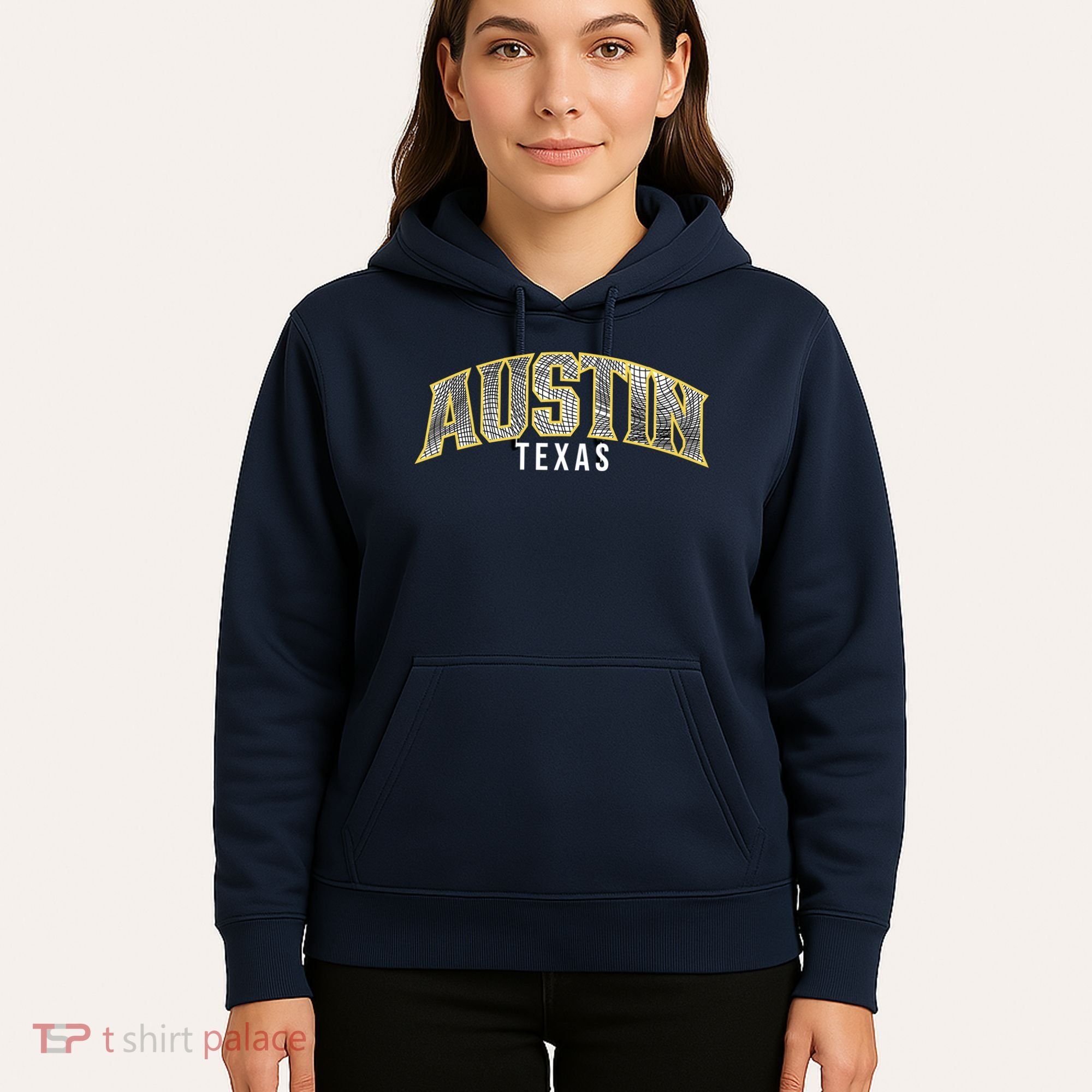 Austin Texas College Font Hoodie