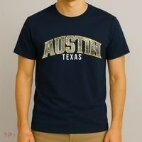 Austin Texas College Font T-Shirt thumb 3