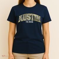 Austin Texas College Font T-Shirt thumb 4