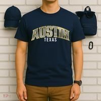 Austin Texas College Font T-Shirt thumb 6