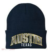 Austin Texas College Font Beanie thumb 0