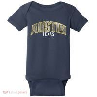 Austin Texas College Font Baby Bodysuit thumb 0