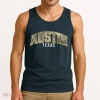 Austin Texas College Font Tank Top thumb 3