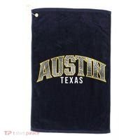 Austin Texas College Font Golf Towel thumb 0