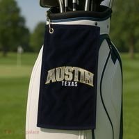 Austin Texas College Font Golf Towel thumb 2