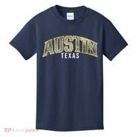Austin Texas College Font Kids T-Shirt thumb 0