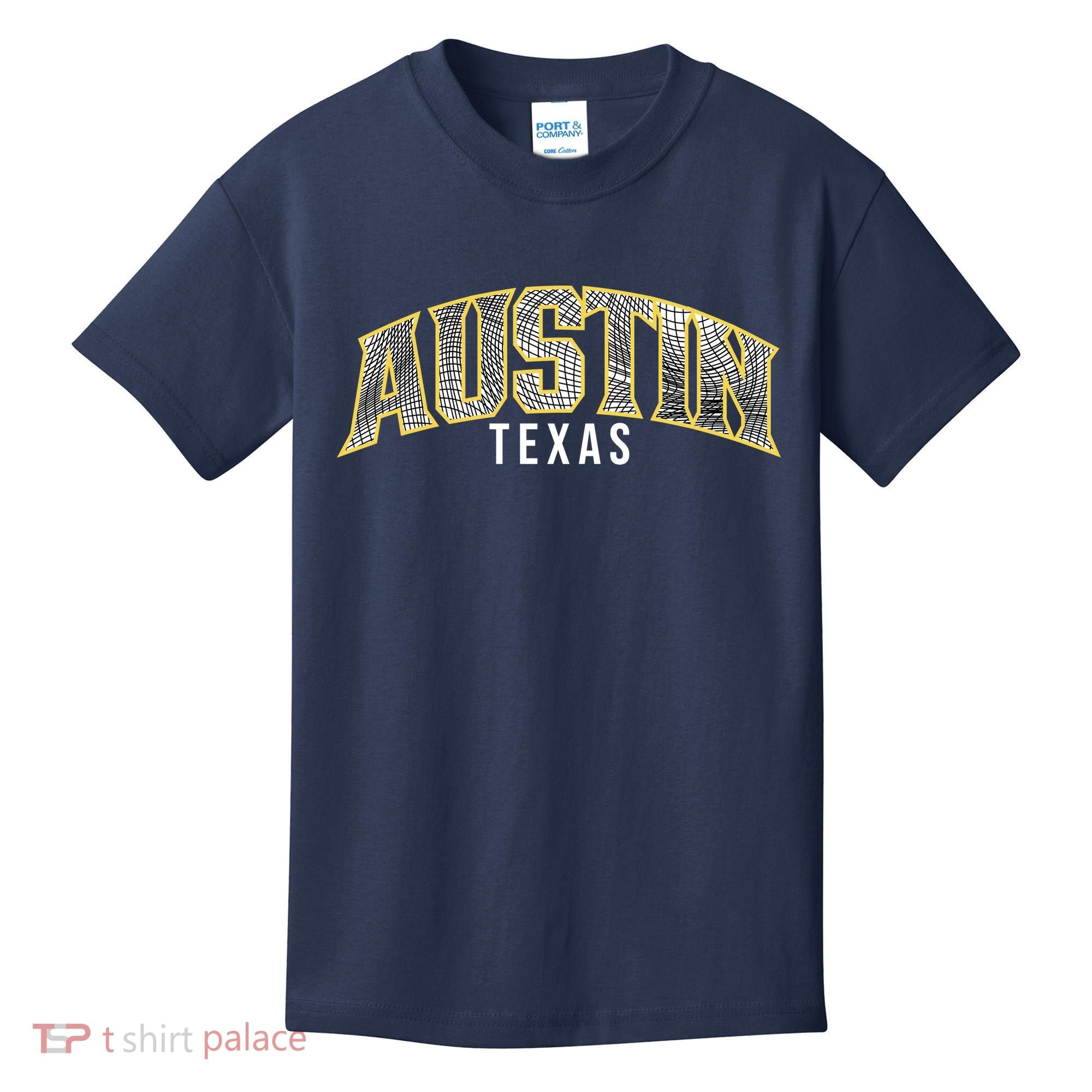 Austin Texas College Font Kids T-Shirt