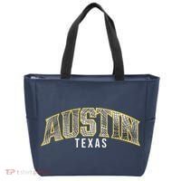 Austin Texas College Font Tote Bag thumb 0