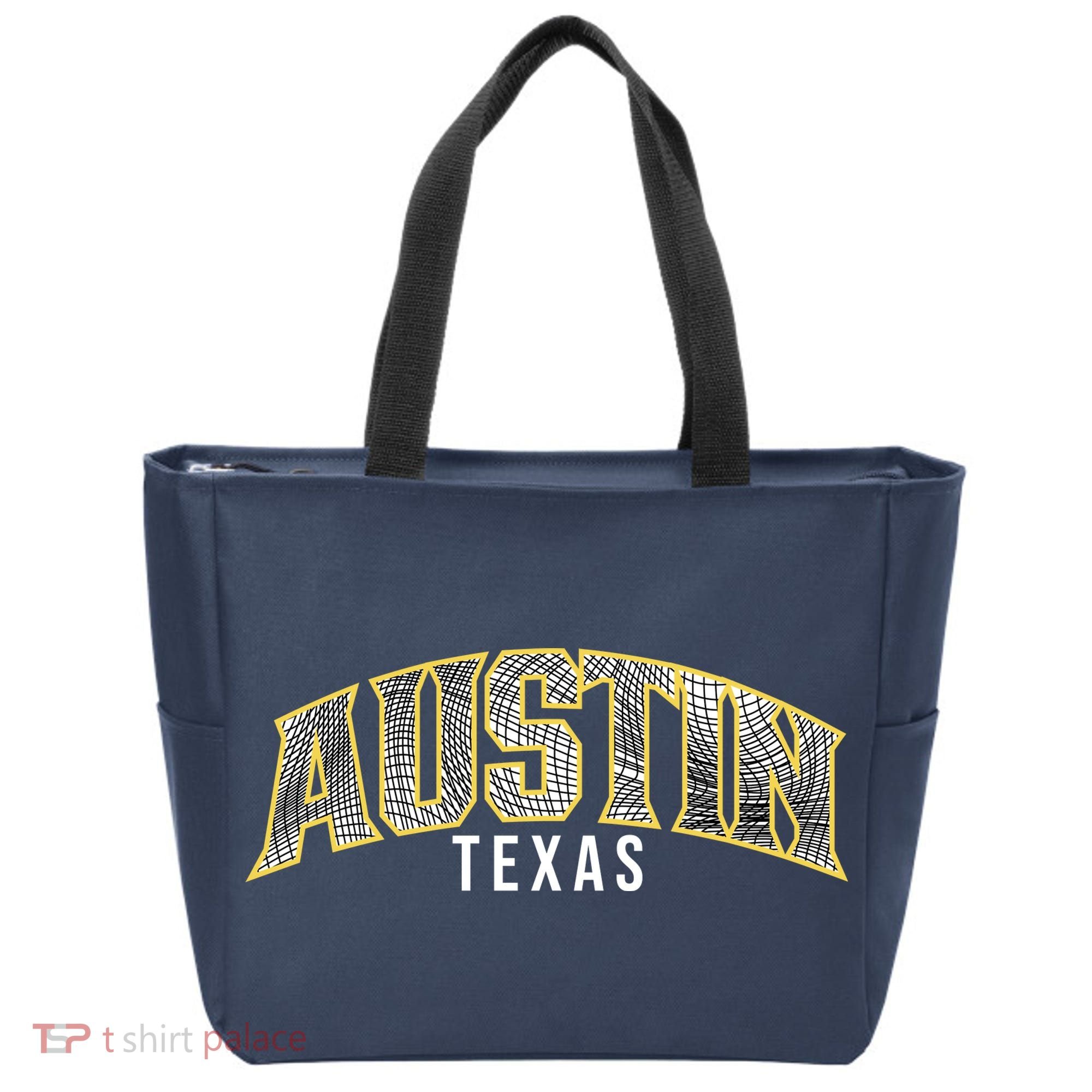 Austin Texas College Font Tote Bag