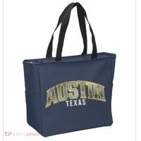 Austin Texas College Font Tote Bag thumb 2