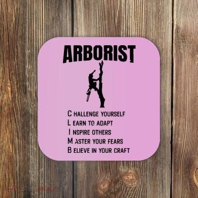 Arborist Tree Climber Lumberjack Coaster