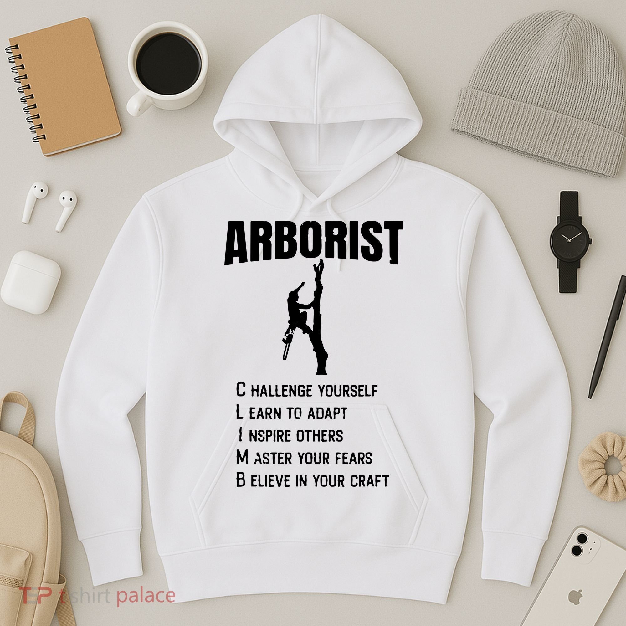 Arborist Tree Climber Lumberjack Hoodie