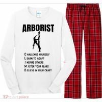 Arborist Tree Climber Lumberjack Long Sleeve Pajama Set thumb 0