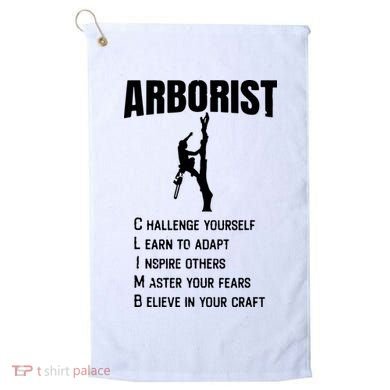 Arborist Tree Climber Lumberjack Golf Towel