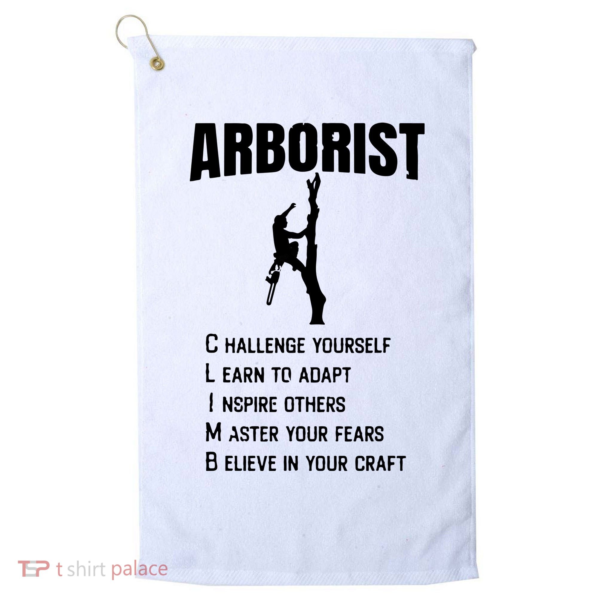 Arborist Tree Climber Lumberjack Golf Towel