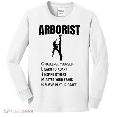 Arborist Tree Climber Lumberjack Kids Long Sleeve Shirt