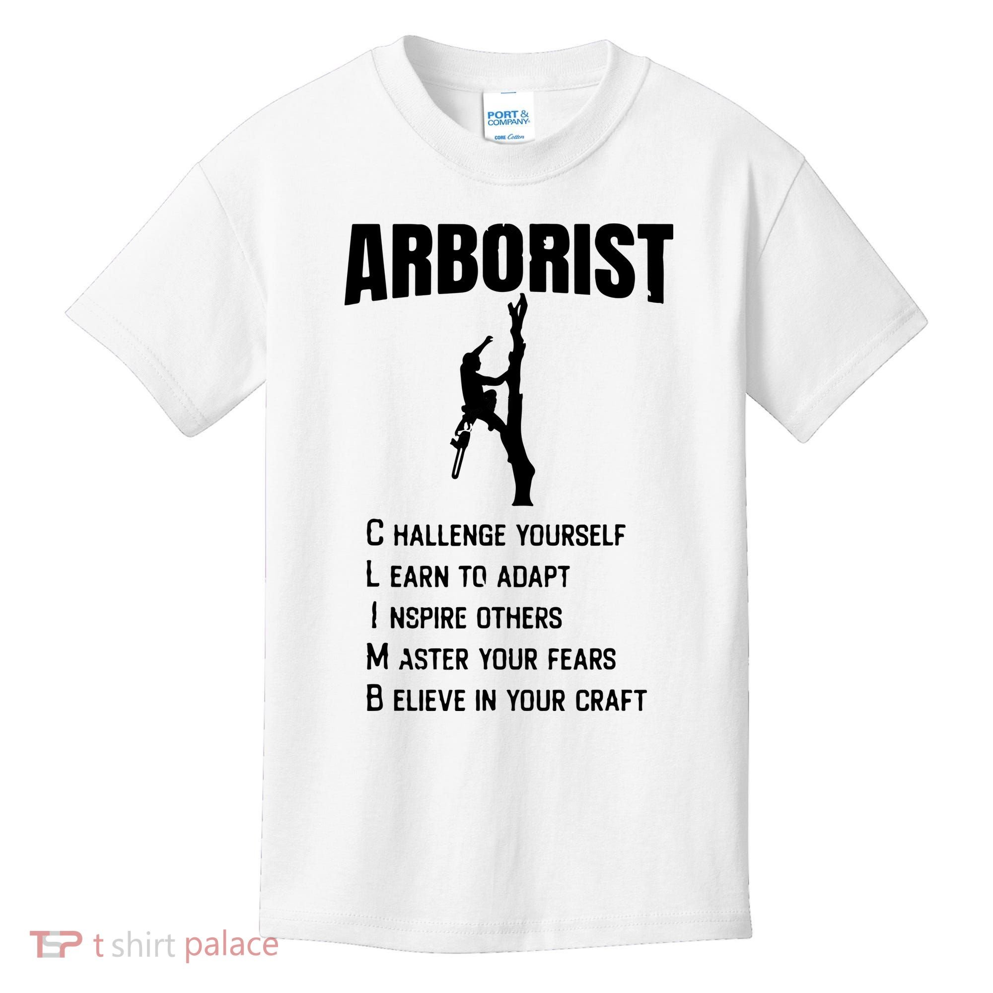 Arborist Tree Climber Lumberjack Kids T-Shirt