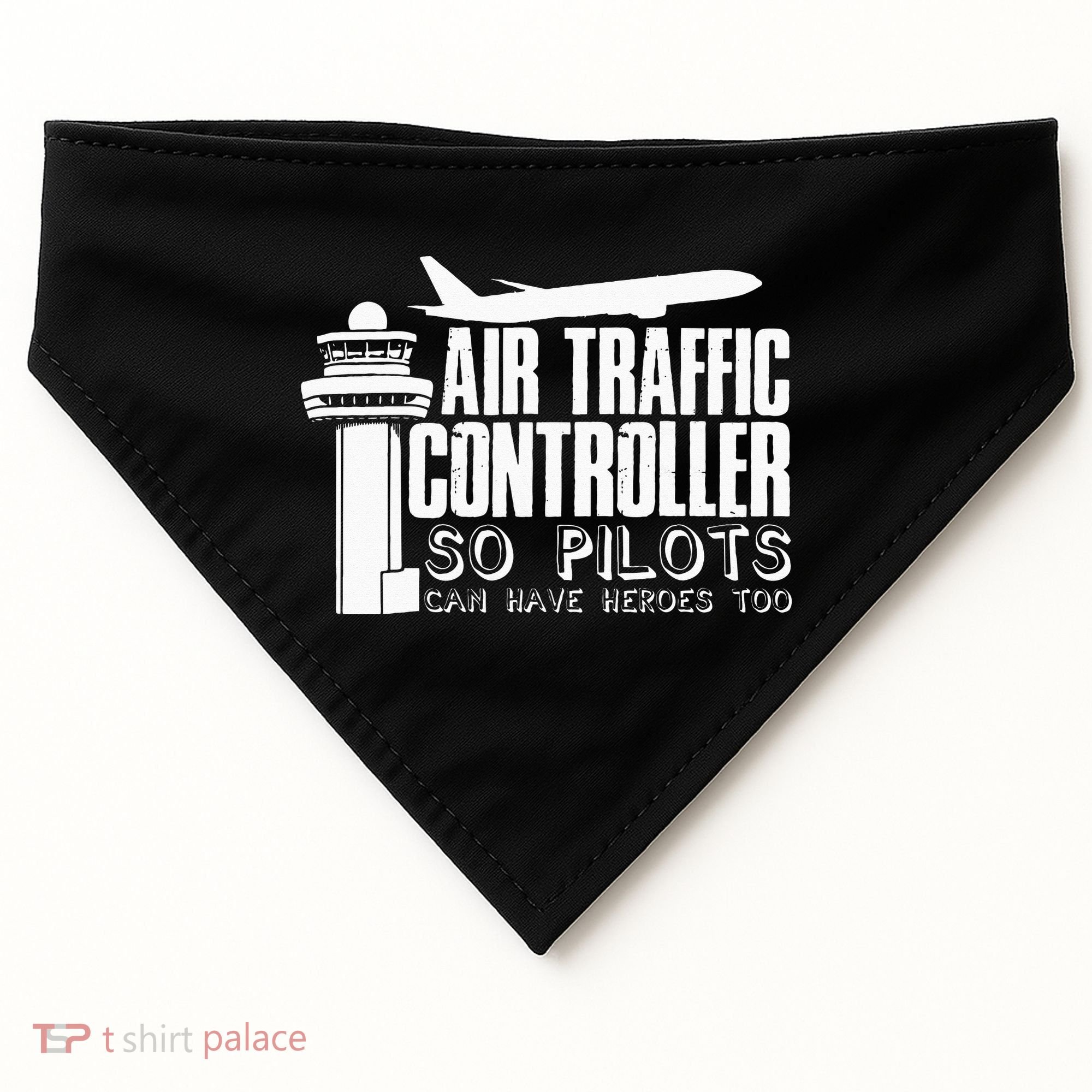 Air Traffic Controller Joke Pilot Saying Flight Control USA-Made Doggie Bandana