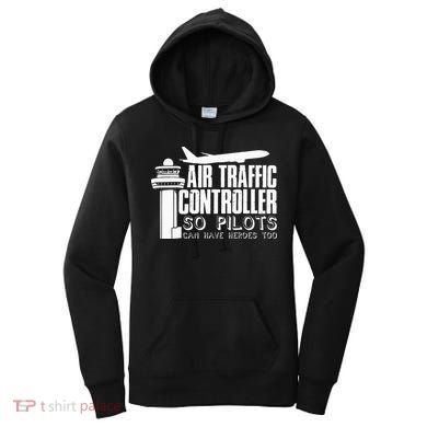Air Traffic Controller Joke Pilot Saying Flight Control Women's Hoodie