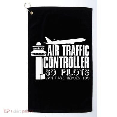 Air Traffic Controller Joke Pilot Saying Flight Control Golf Towel