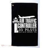 Air Traffic Controller Joke Pilot Saying Flight Control Golf Towel thumb 0