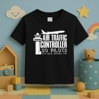 Air Traffic Controller Joke Pilot Saying Flight Control Toddler T-Shirt thumb 3