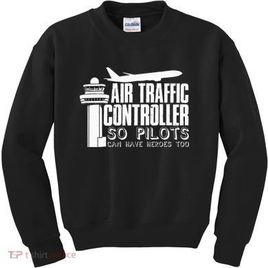 Air Traffic Controller Joke Pilot Saying Flight Control Kids Sweatshirt